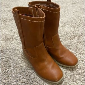 Girls Cat & Jack brown boots, size 12. So cute!! Worn a few times. Great shape.